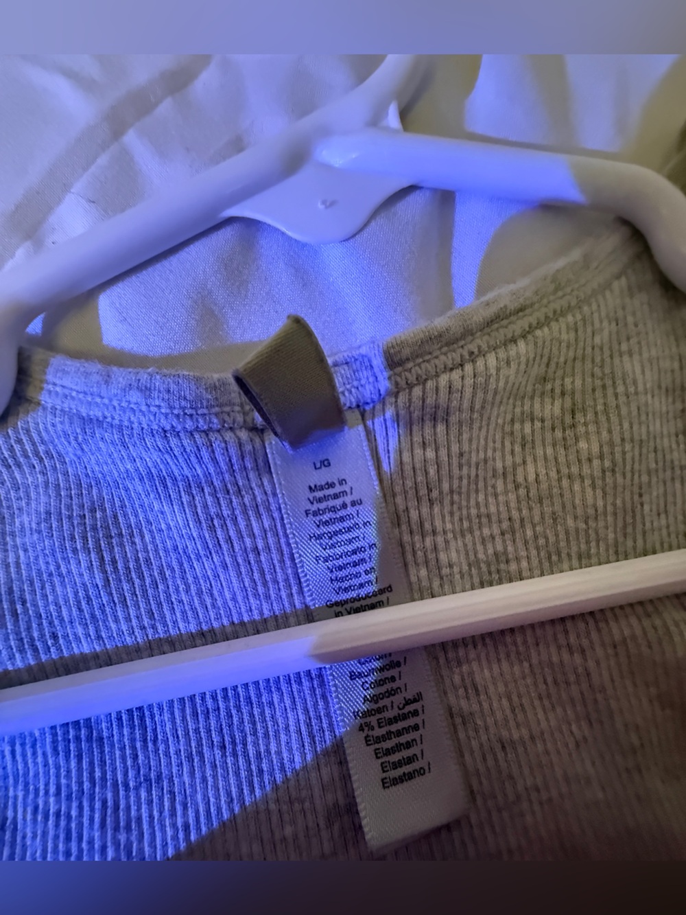 Skims Basic Ribbed Tank Top - Gray - Picture 2 of 3